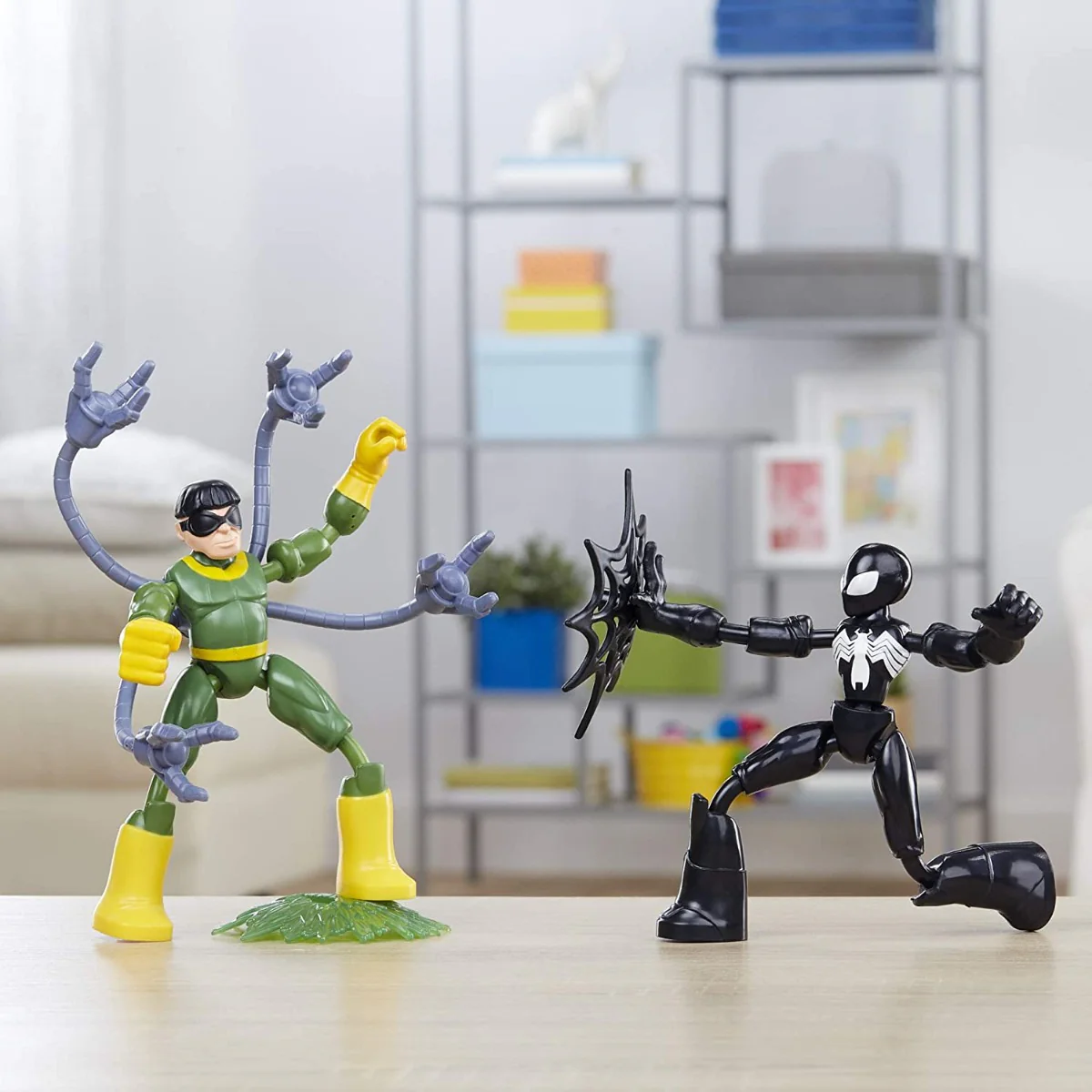 Marvel Spider-Man Bend and Flex Black Suit Spider-Man Vs. Doc Ock F0239 - Image 2