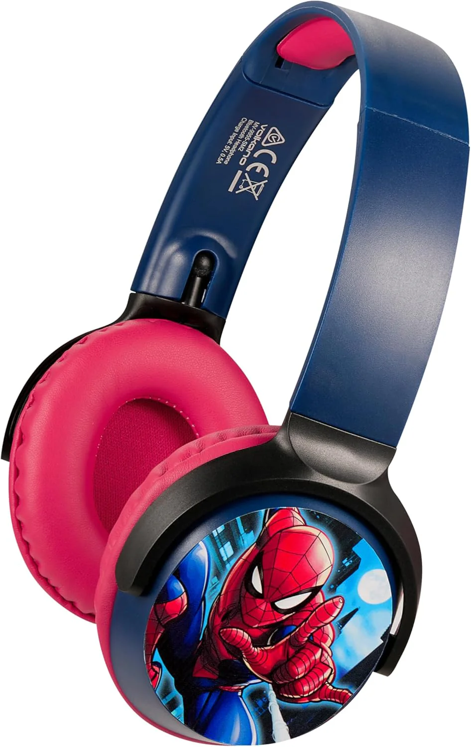 Marvel Spider-Man Bluetooth Wireless Headphones – 13H Playtime, Built-in Mic, Adjustable Fit, Wired & Wireless Modes - Image 4