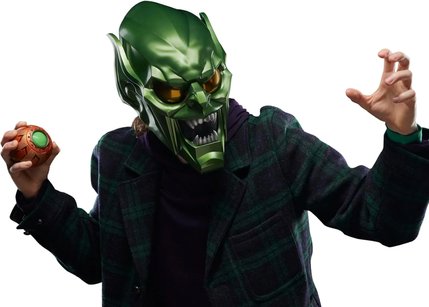 Marvel Spider-Man No Way Home Green Goblin Premium Roleplay Helmet F9111 - Image 3