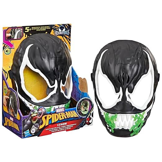 Marvel Spider-Man Venom vs Venum Glow-In-The-Dark Mask G1828