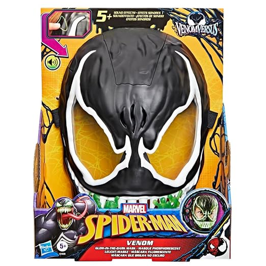 Marvel Spider-Man Venom vs Venum Glow-In-The-Dark Mask G1828 - Image 3