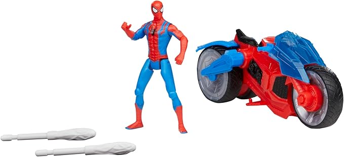 Marvel Spider-Man Web Blast Cycle And Action Figure 4inch