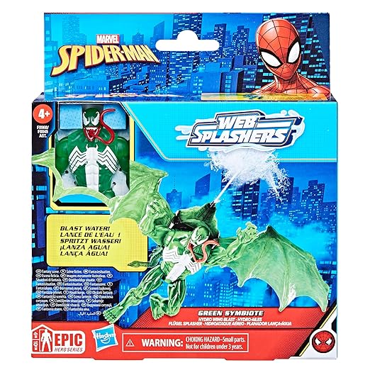 Marvel Spider-Man Web Splashers - Green Symbiote Action Figure