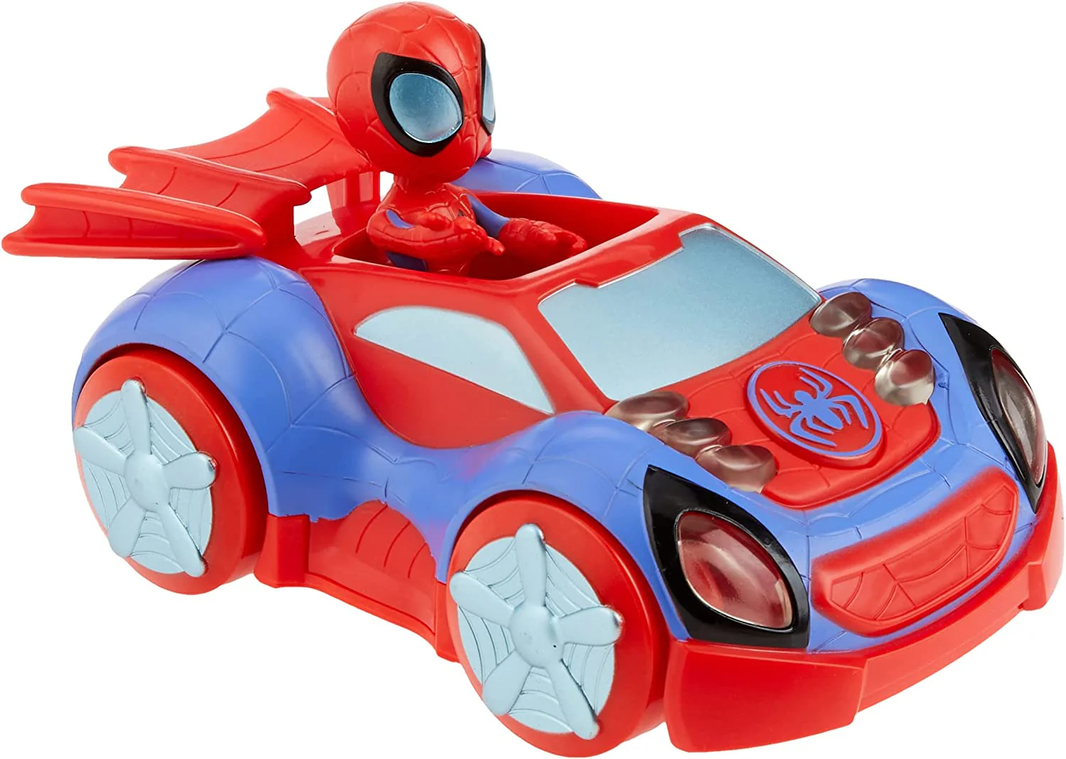 Marvel Spidey and His Amazing Friends Glow Tech Web-Crawler Car F4530