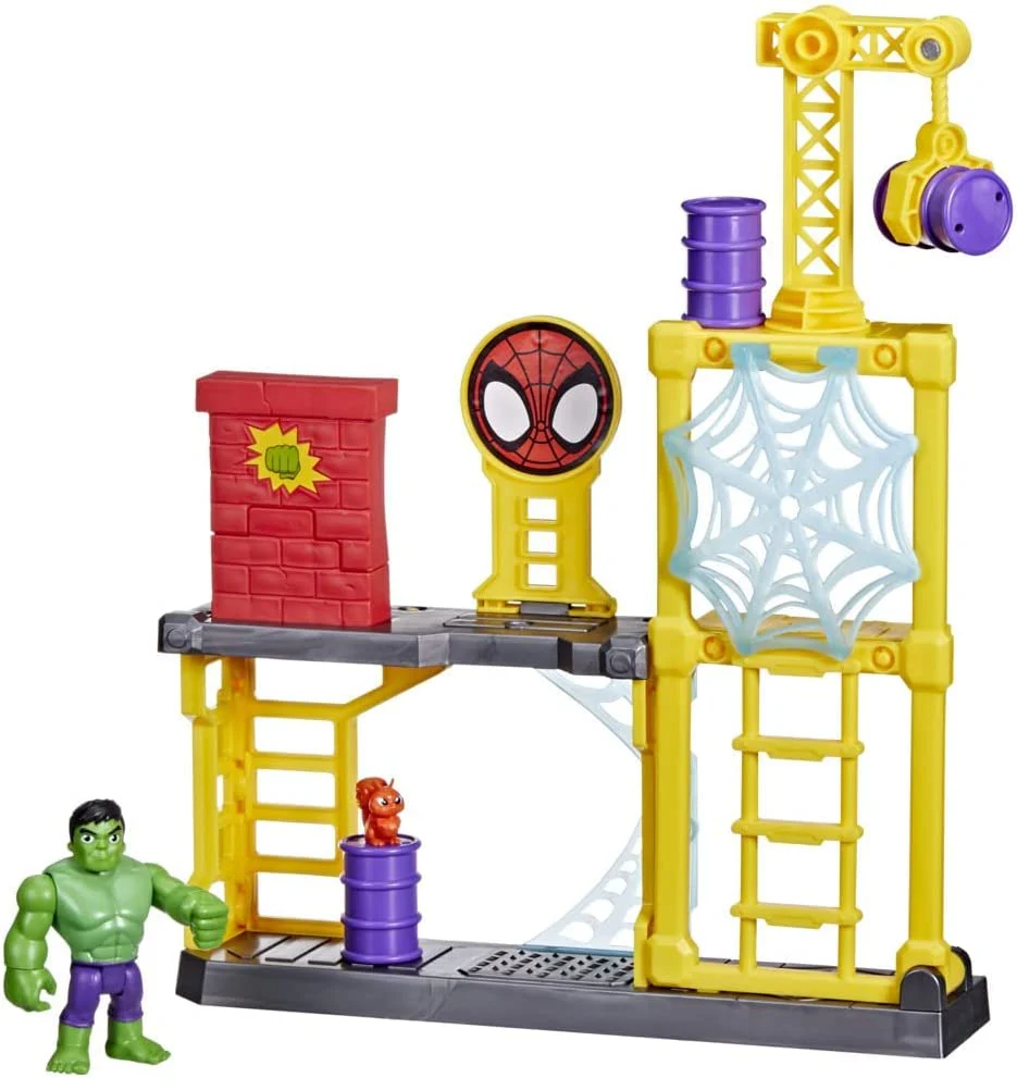 Marvel Spidey and His Amazing Friends Hulk's Smash Yard F3717 - Image 2