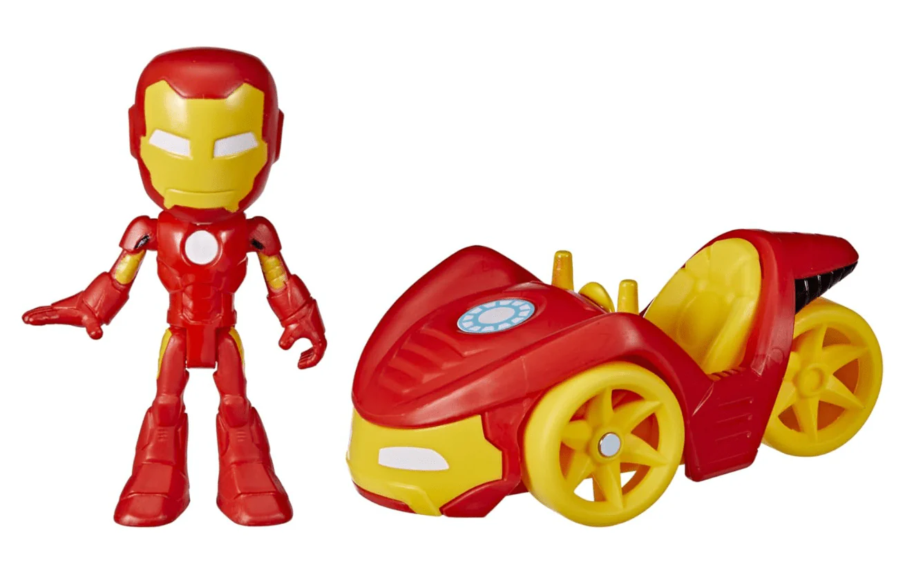 Marvel Spidey And His Amazing Friends Iron Man And Iron Racer F3992 - Image 2