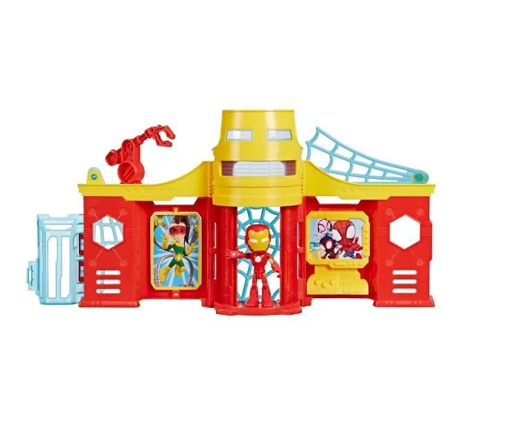 Marvel Spidey And His Amazing Friends - Stark Tower Playset With Iron Man Action Figure - Image 4