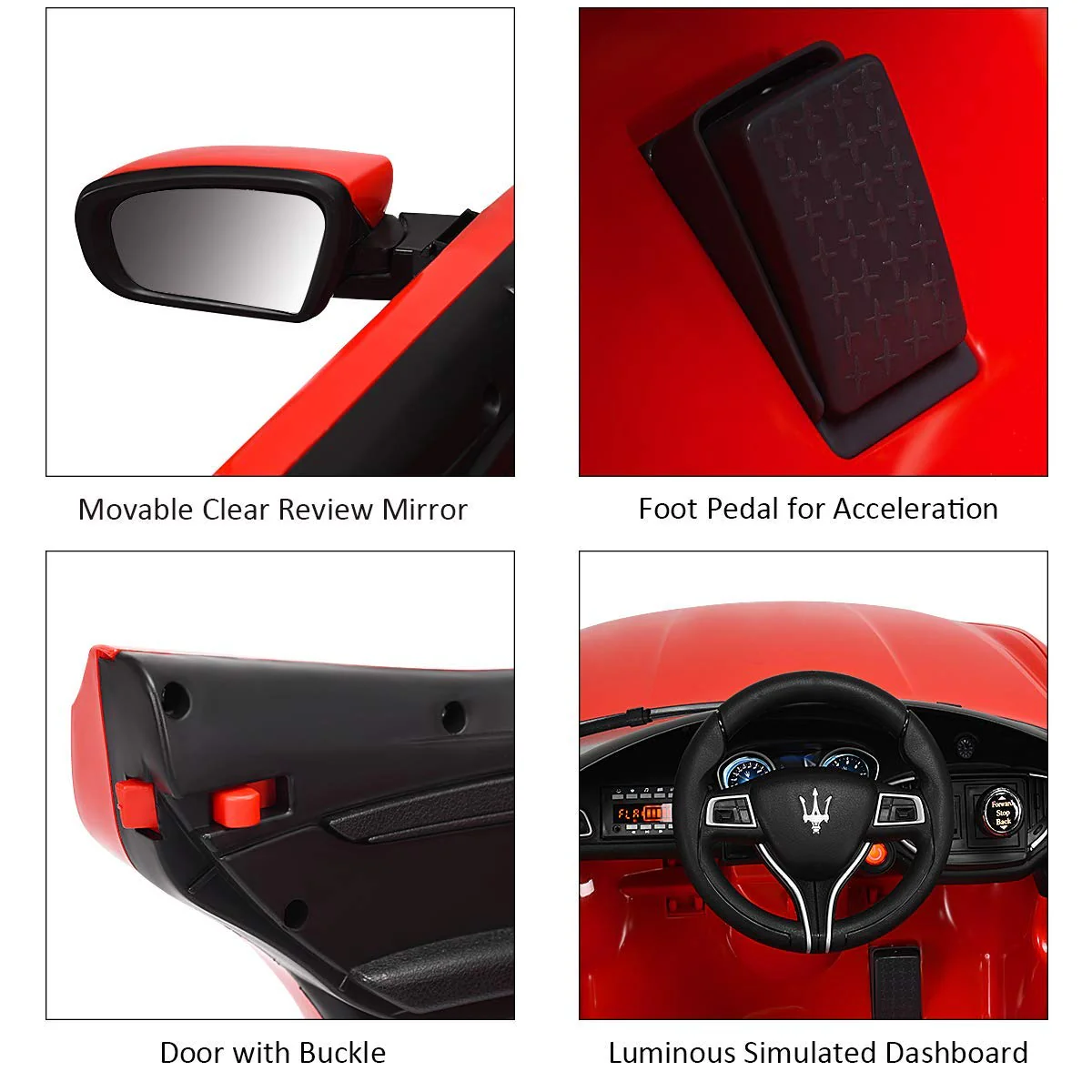 Maserati Electric Ride On Car Red CT528 - Image 4
