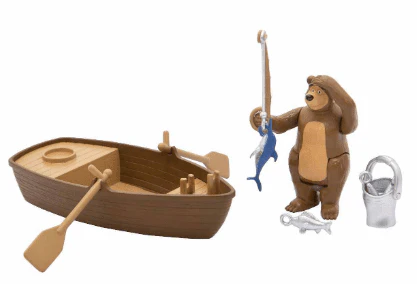Masha and the Bear Boat Fishing Playset 109306102 - Image 2