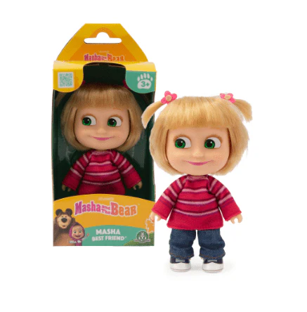 Masha & The Bear Masha Best Friend Doll 12cm 6800026000 - Image 2