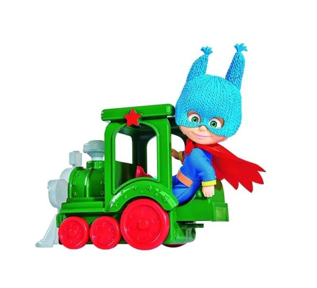 Masha & The Bear Masha Superhero with Train 109302119
