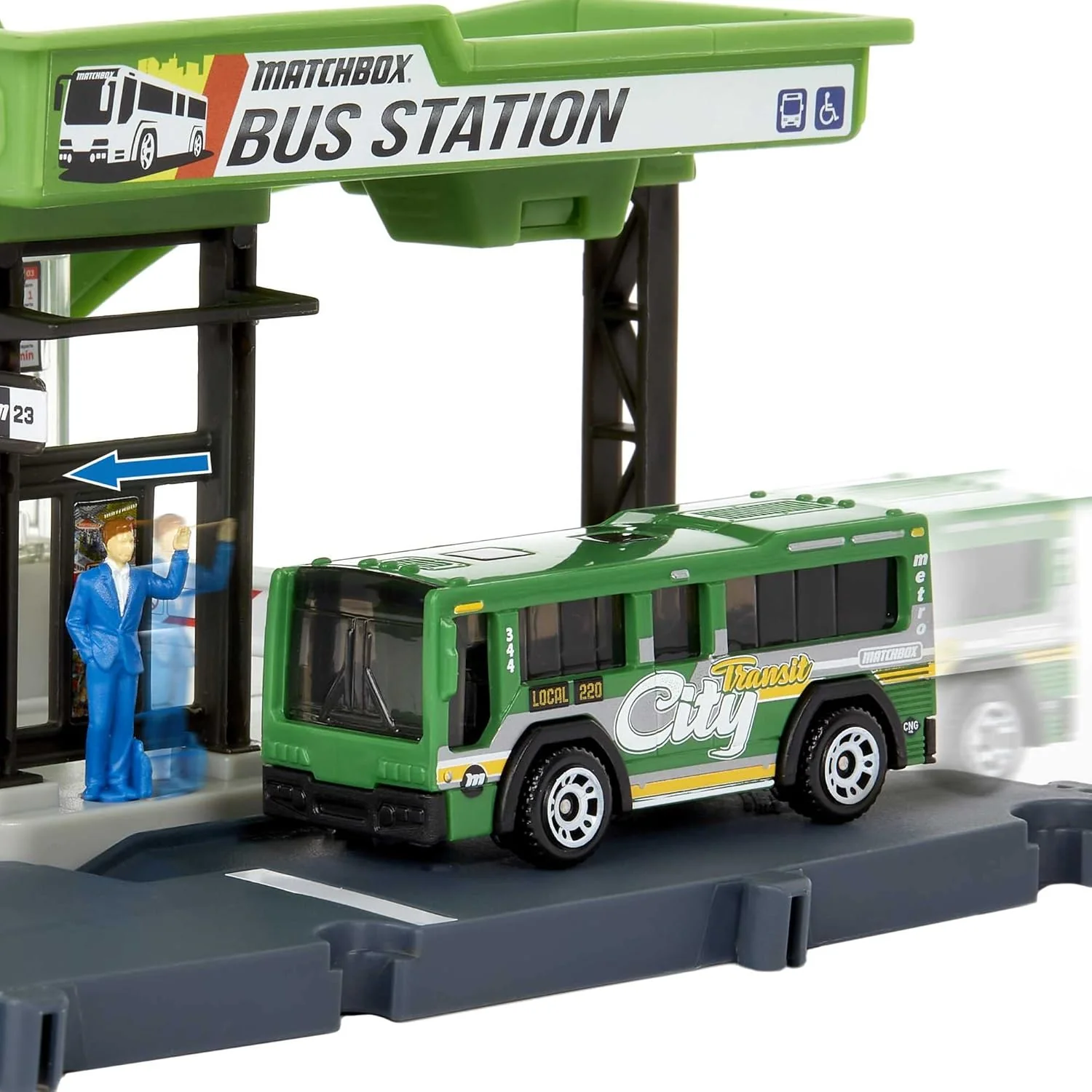 Matchbox Action Drivers Bus Station HDL08 - Image 2
