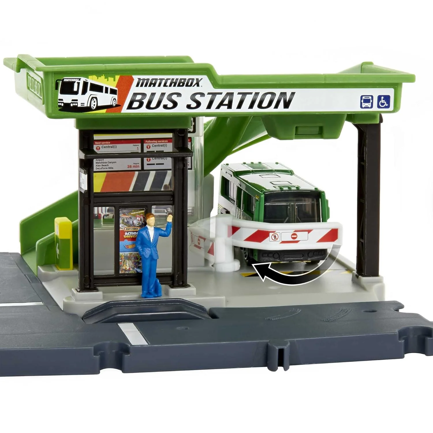Matchbox Action Drivers Bus Station HDL08 - Image 5