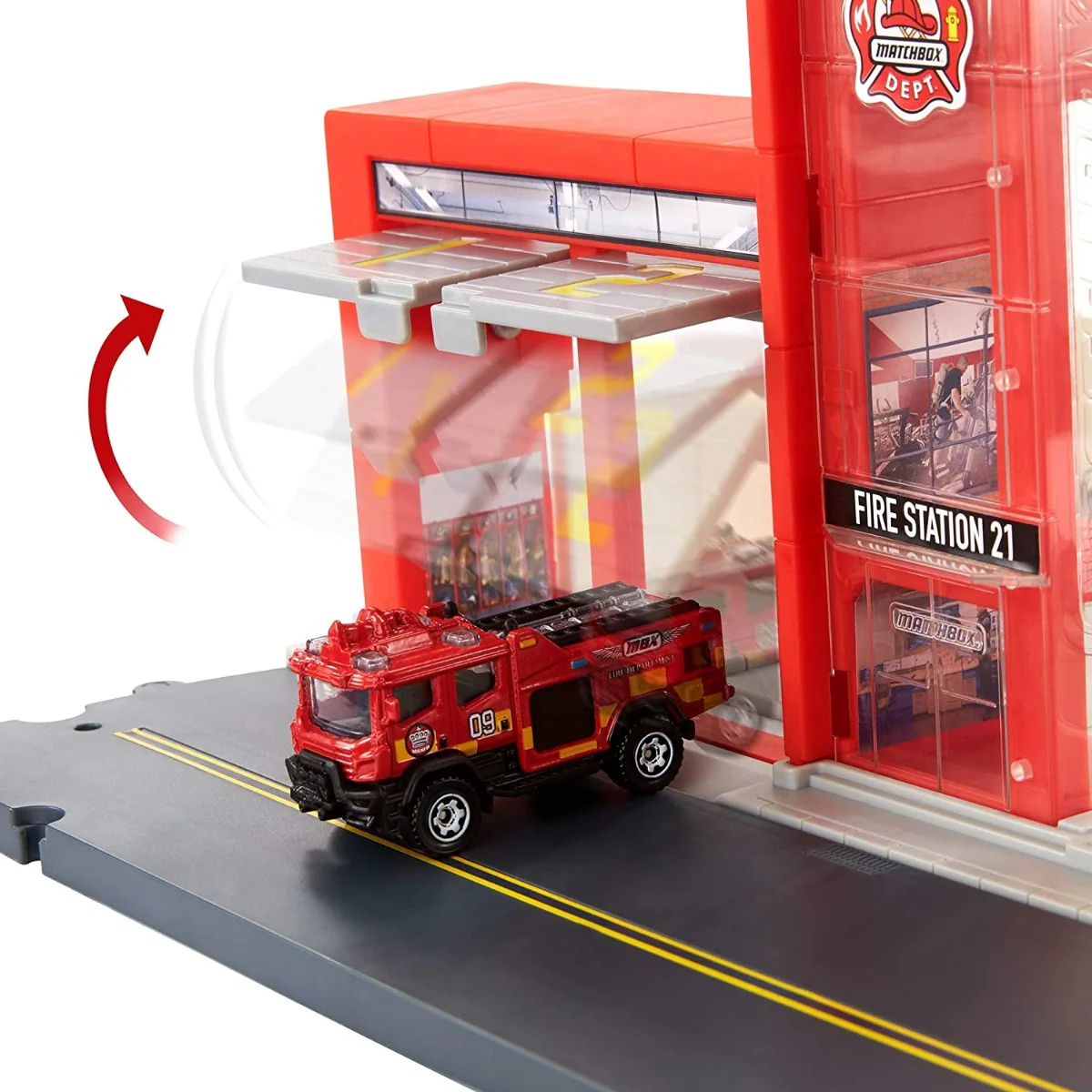 Matchbox Action Drivers Fire Rescue Station Playset - Image 6