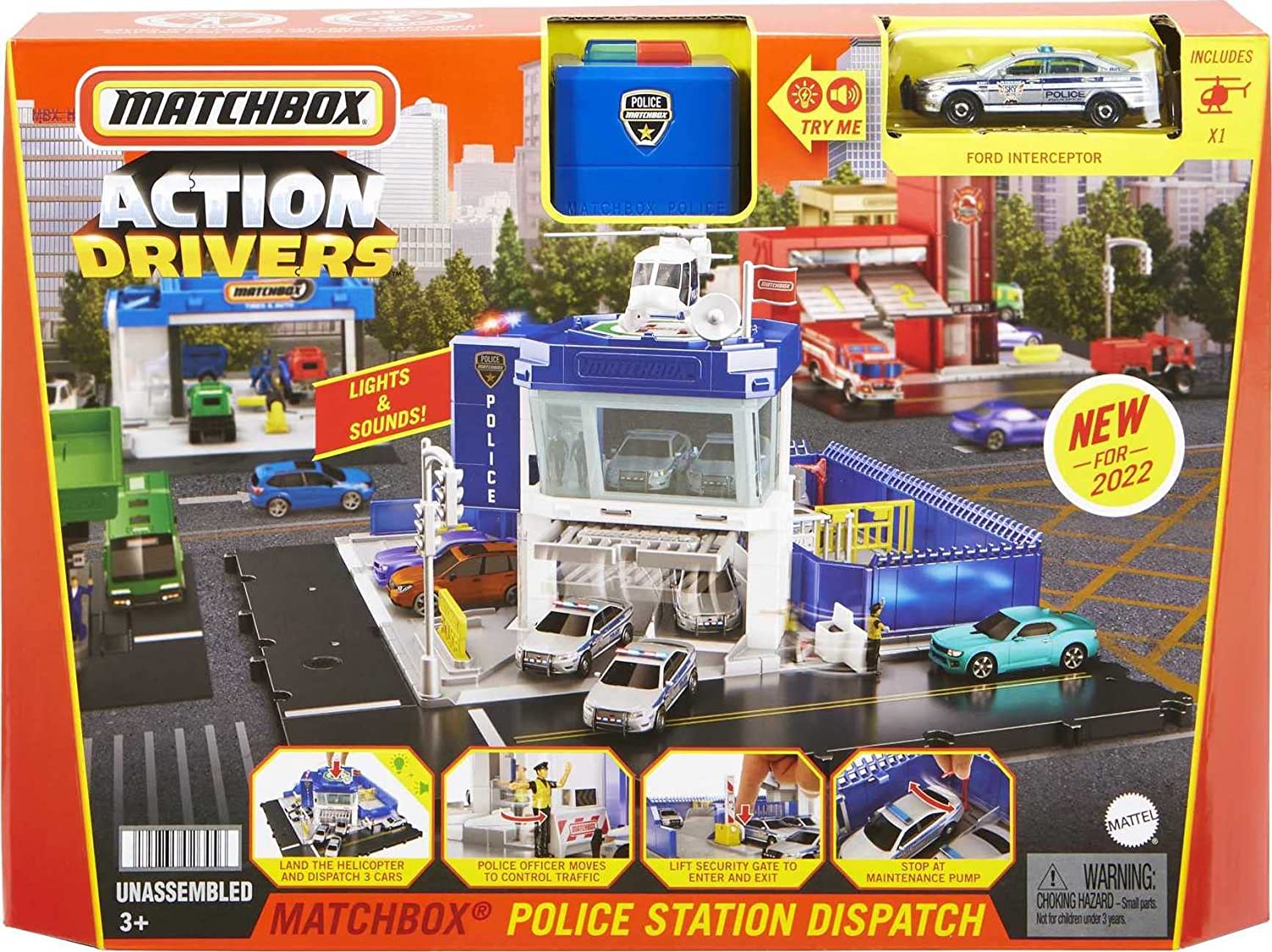 Matchbox Action Drivers Police Station Dispatch HHW22