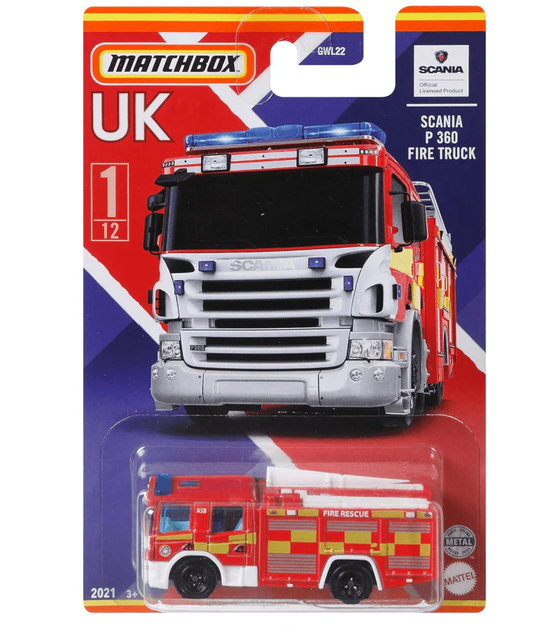 Matchbox Best of UK 2021 Wave 1 Die-Cast Vehicle Case GWL22