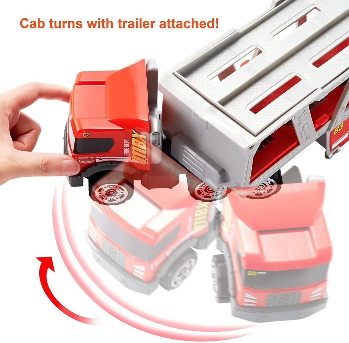 Matchbox Fire Rescue Hauler Playset GWM23 - Image 2
