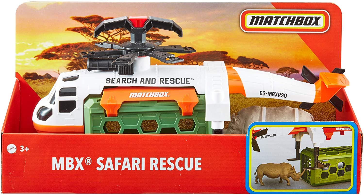 Matchbox Rescue Adventure Rhino Rescue Helicopter GMH68 - Image 3