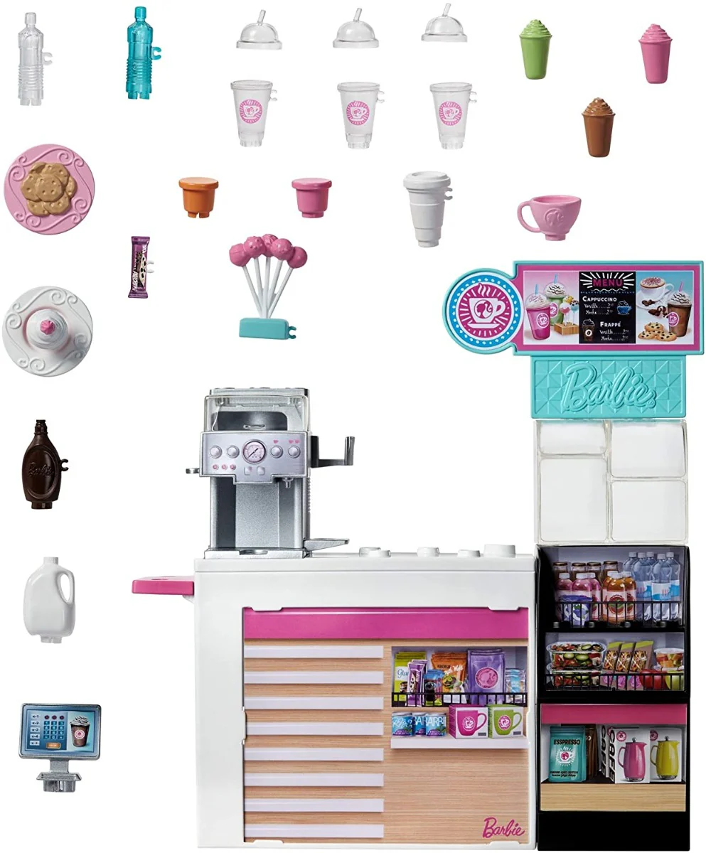 Mattel Barbie Coffee Shop Playset GMW03 - Image 6