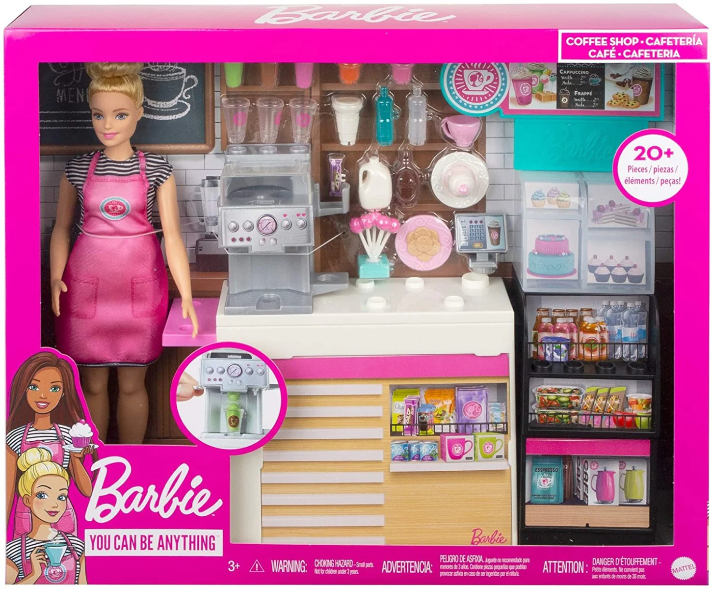 Mattel Barbie Coffee Shop Playset GMW03 - Image 7