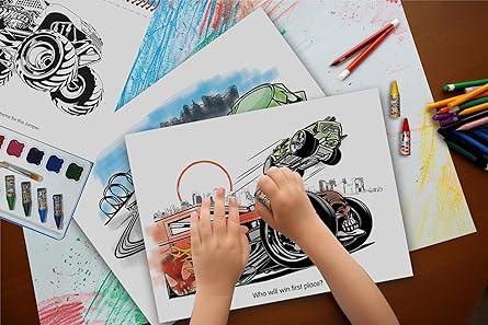 Mattel Hot Wheels Deluxe Poster Paint & Color 2764334206 - Image 2