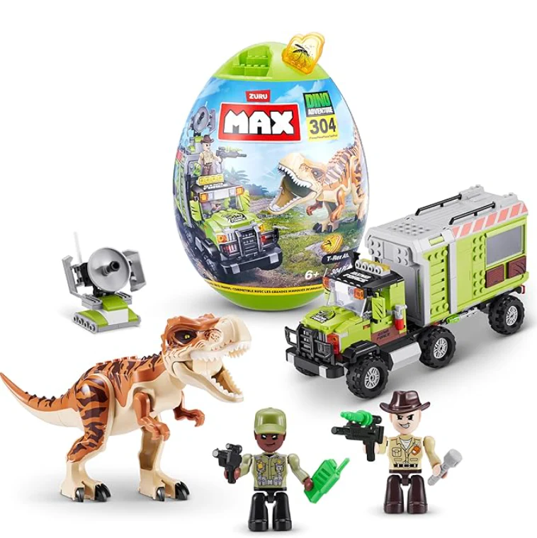 Max Build More Dino Adventure T-Rex Attack 304 Pieces
