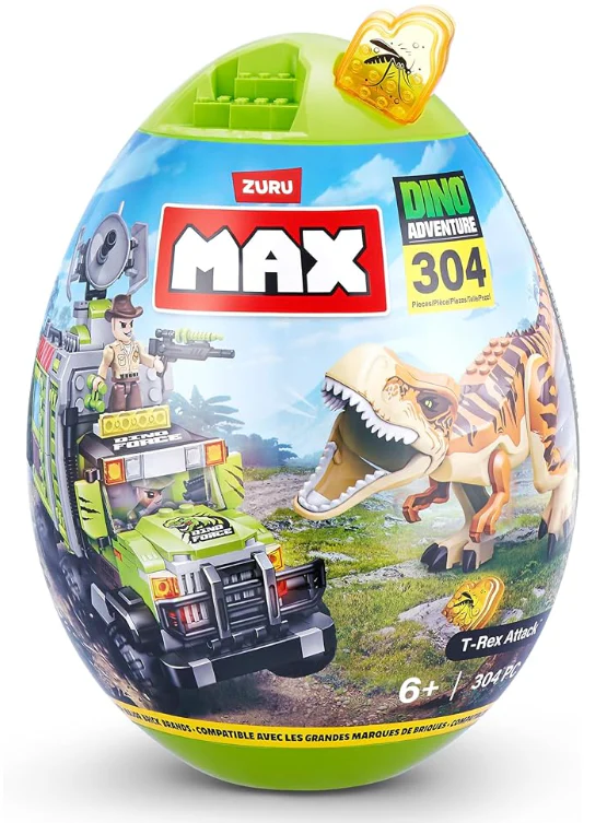 Max Build More Dino Adventure T-Rex Attack 304 Pieces - Image 2