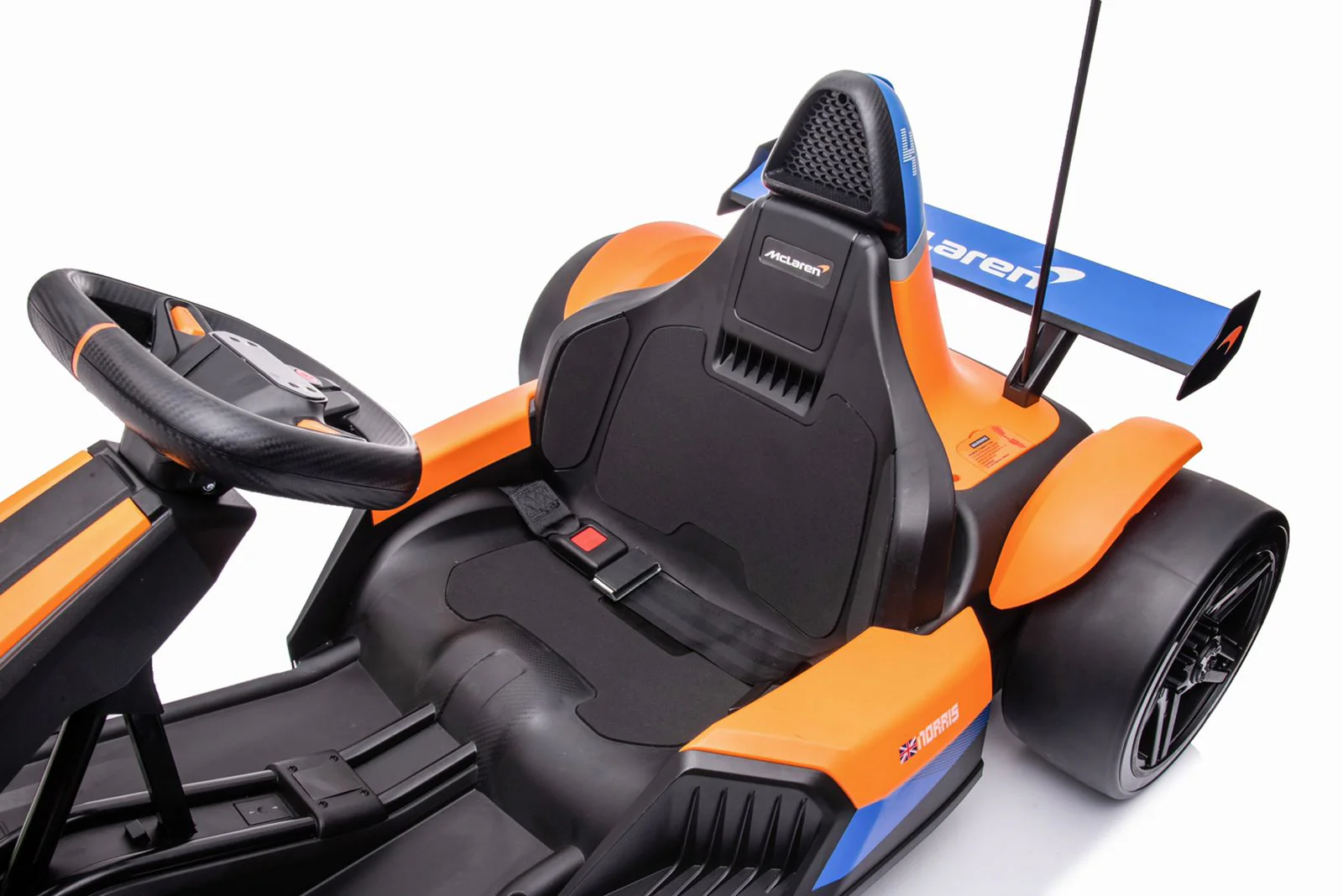 Mclaren Drift Electric Go Kart Black/Orange BDM0930 - Image 2