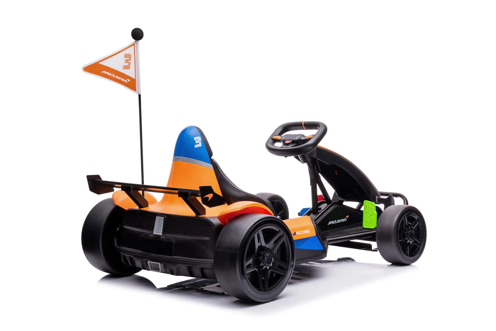 Mclaren Drift Electric Go Kart Black/Orange BDM0930 - Image 3