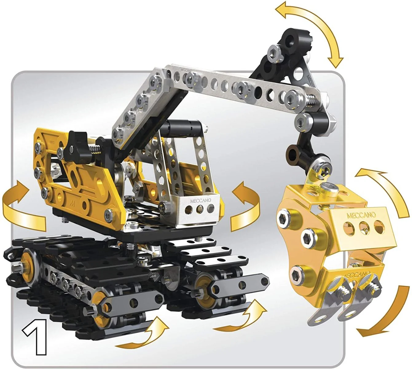 Meccano Excavator 2-Model Set 6027036 - Image 5