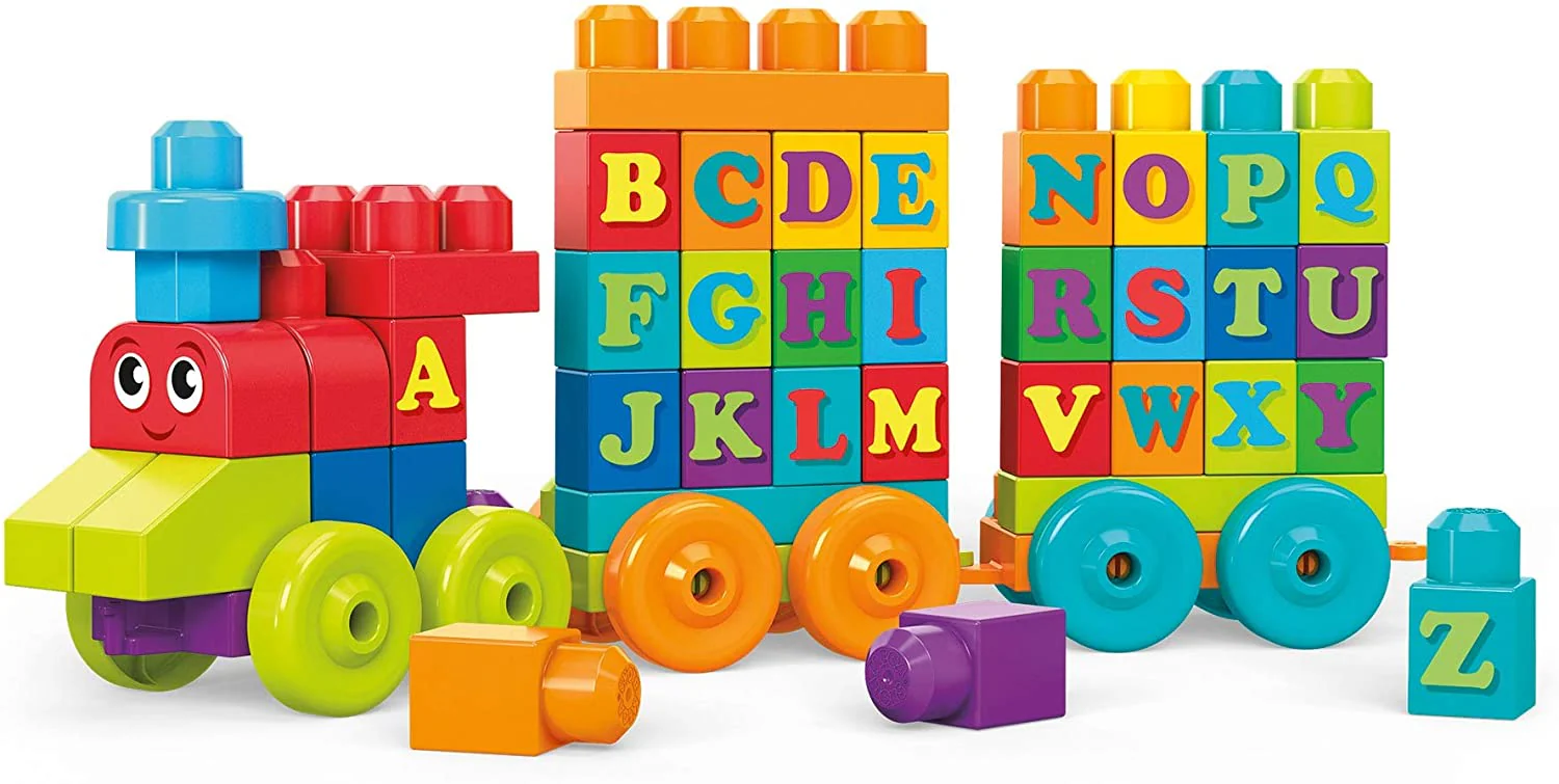 Mega Bloks ABC Learning Train 60pcs DXH35 - Image 2