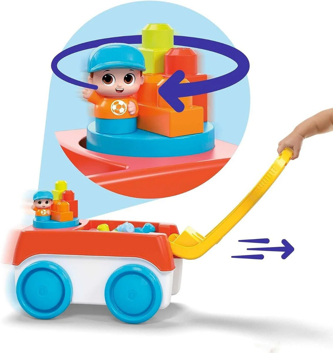 Mega Bloks Block Spinning Wagon HHN00 - Image 3