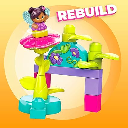 Mega Bloks First Builders Lil Fairies Flower Garden GKX77 - Image 3