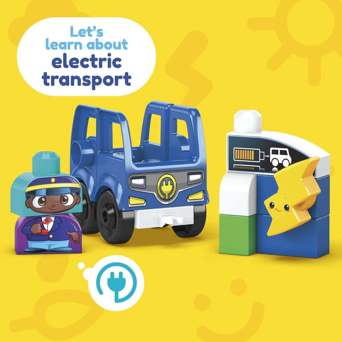 Mega Bloks Green Town Charge & Go Bus HDX90 - Image 3