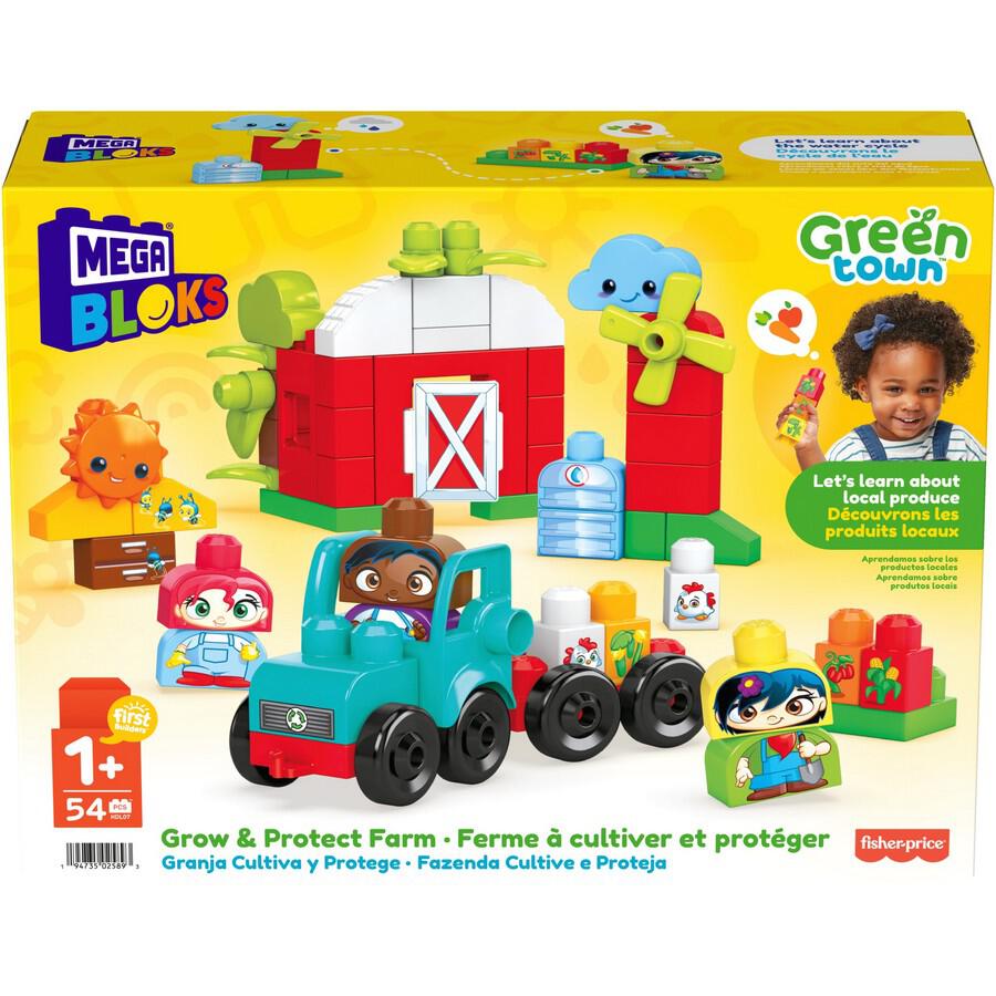 Mega Bloks Green Town Grow And Protect Farm Building Set HDL07
