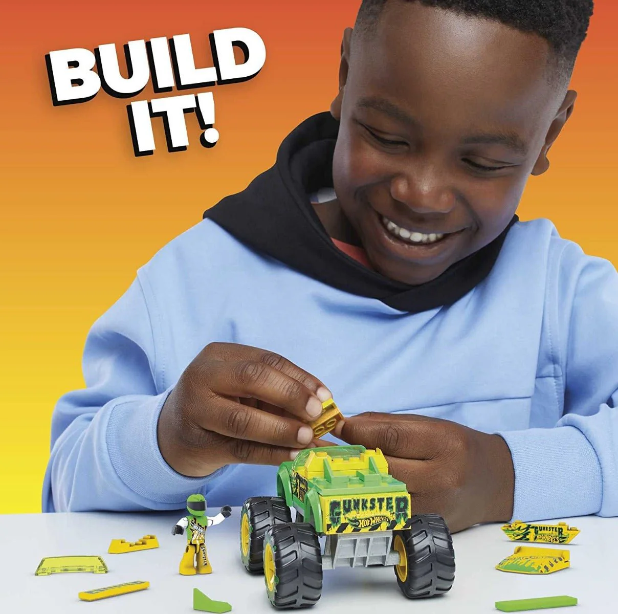 Mega Brands Hot Wheels Gunkster Monster Truck HDJ94 - Image 3