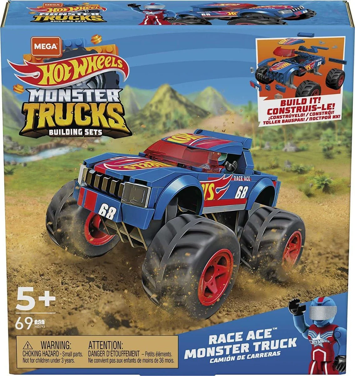 Mega Brands Hot Wheels Race Ace Monster Truck HDJ93 - Image 7