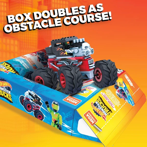 Mega Construx Hot Wheels Bone Shaker Monster Truck GVM27 - Image 4