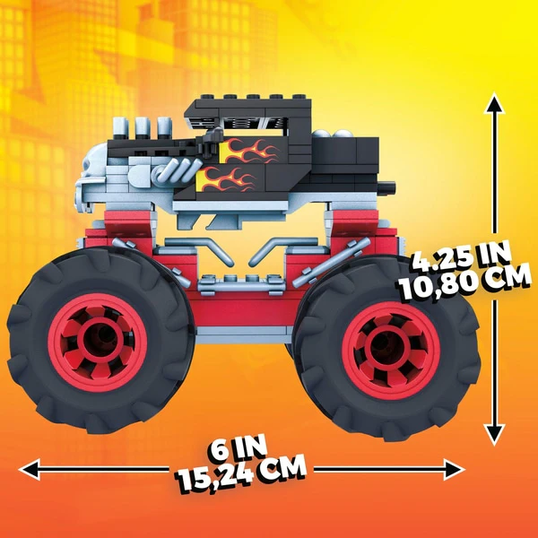 Mega Construx Hot Wheels Bone Shaker Monster Truck GVM27 - Image 7