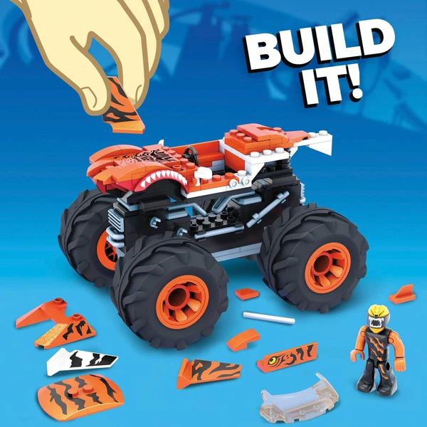 Mega Construx Hot Wheels Tiger Shark Shaker Monster Truck GVM27 - Image 3