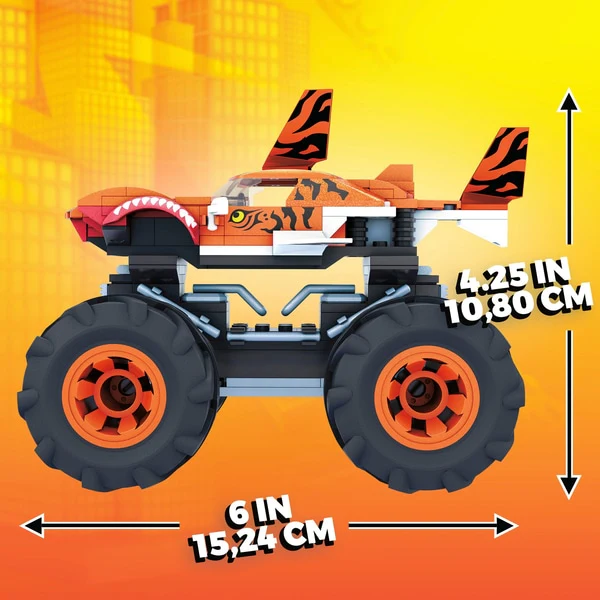 Mega Construx Hot Wheels Tiger Shark Shaker Monster Truck GVM27 - Image 7