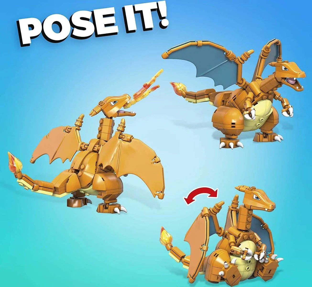 Mega Construx Pokemon Charizard Construction Set GWY77 - Image 3