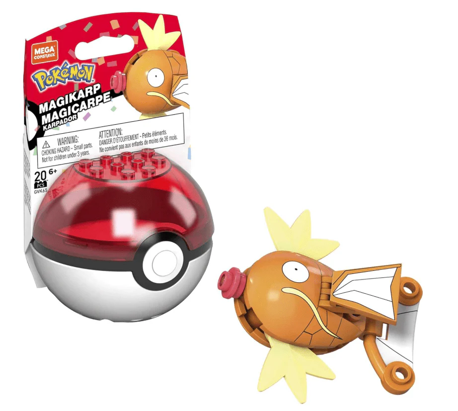 Mega Construx Pokemon Evergreen Poke Ball - Magikarp GVK65/GFC85