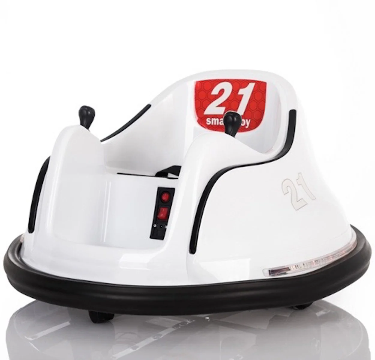 Megastar Electric Bumper Ride On White 2688
