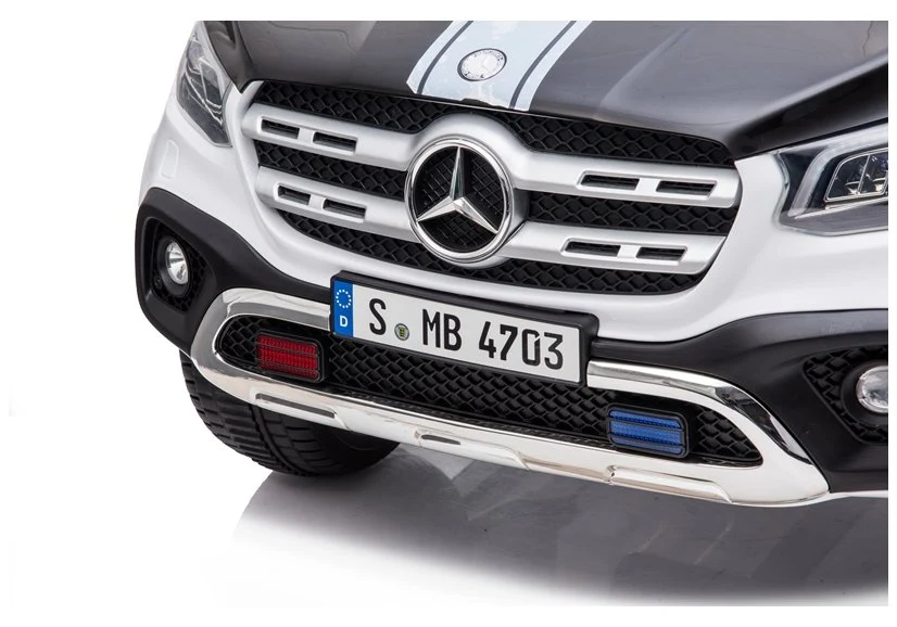 Megastar Licensed Ride On Mercedes Benz Police Car White 606J - Image 8