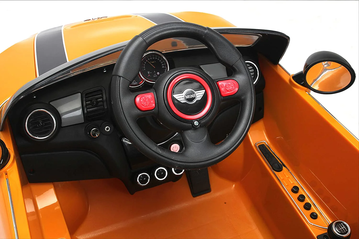 Megastar Mini Cabrio Licensed Classic Ride-On Car Orange 656R - Image 2