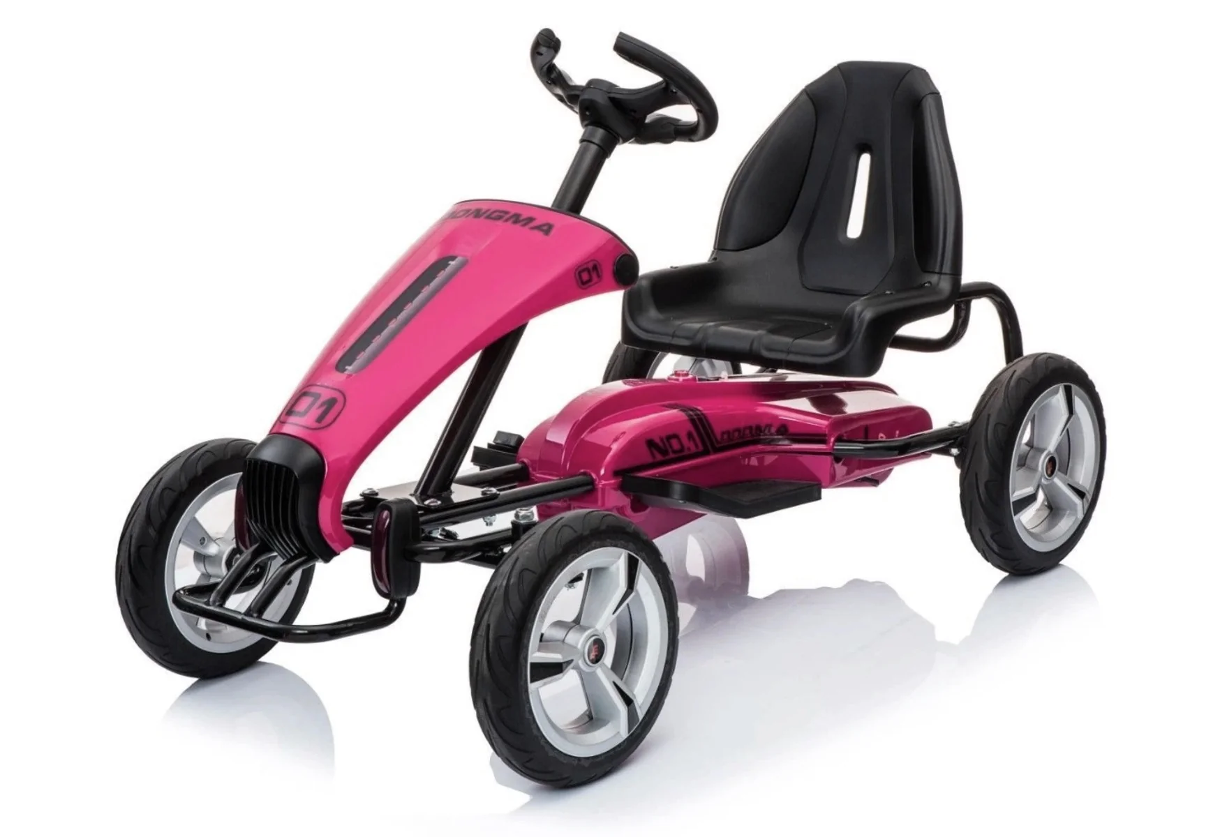 Megastar Ride On Go Kart Racer Pink DMD308A