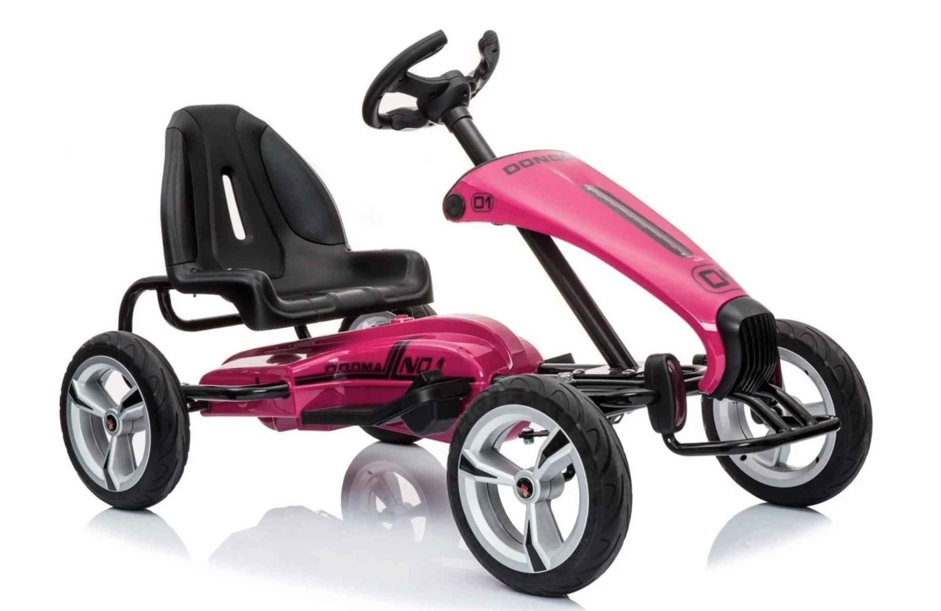 Megastar Ride On Go Kart Racer Pink DMD308A - Image 2