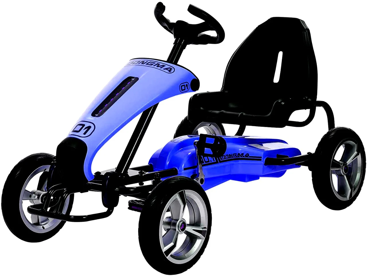 Megastar Ride On Pedal Go Kart Racer Blue DMD308