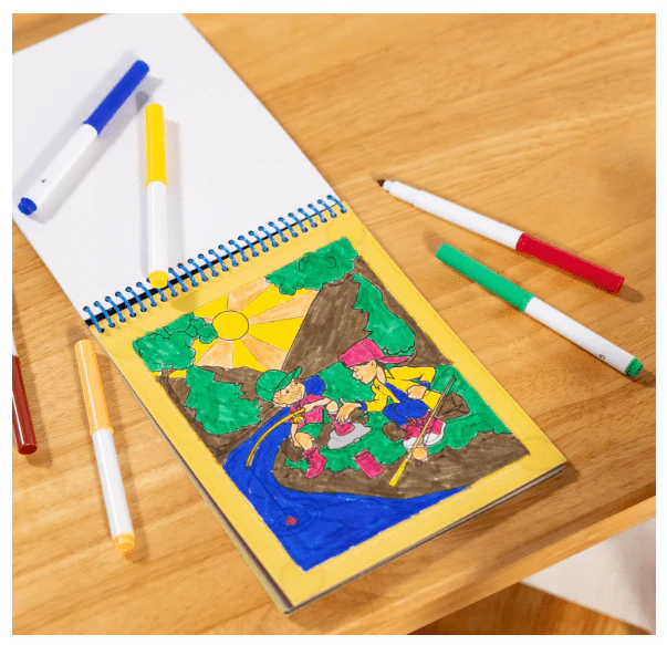 Melissa & Doug Colour by Number Activity Book Blue MD5378 - Image 7